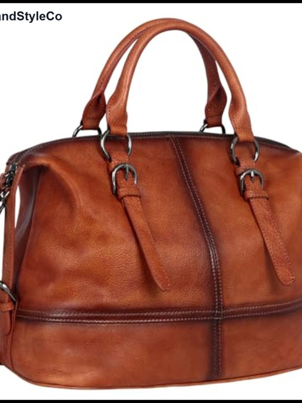 Top Grain Cowhide Leather Tote Bag Satchel Crossbody Handbag